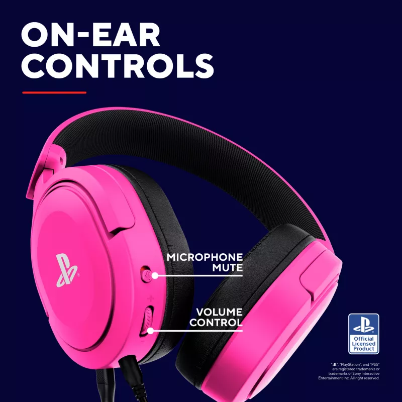 Trust GXT 498P Forta Headset cablato con archetto Gaming rosa