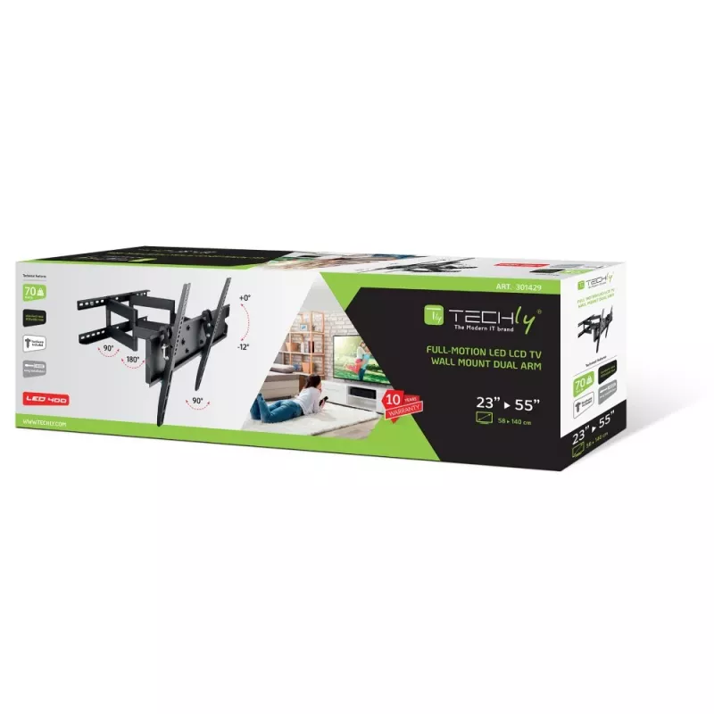 Techly supporto a parete 23-55