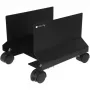 Techly supporto in acciaio per CPU con ruote, nero ICA-CS 34, nero, PC, carrello multimediale, 25 kg, 195 mm, 240 mm