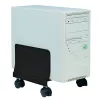 Techly ICA-CS 34 supporto per CPU/PC con ruote, regolabile, in metallo, nero