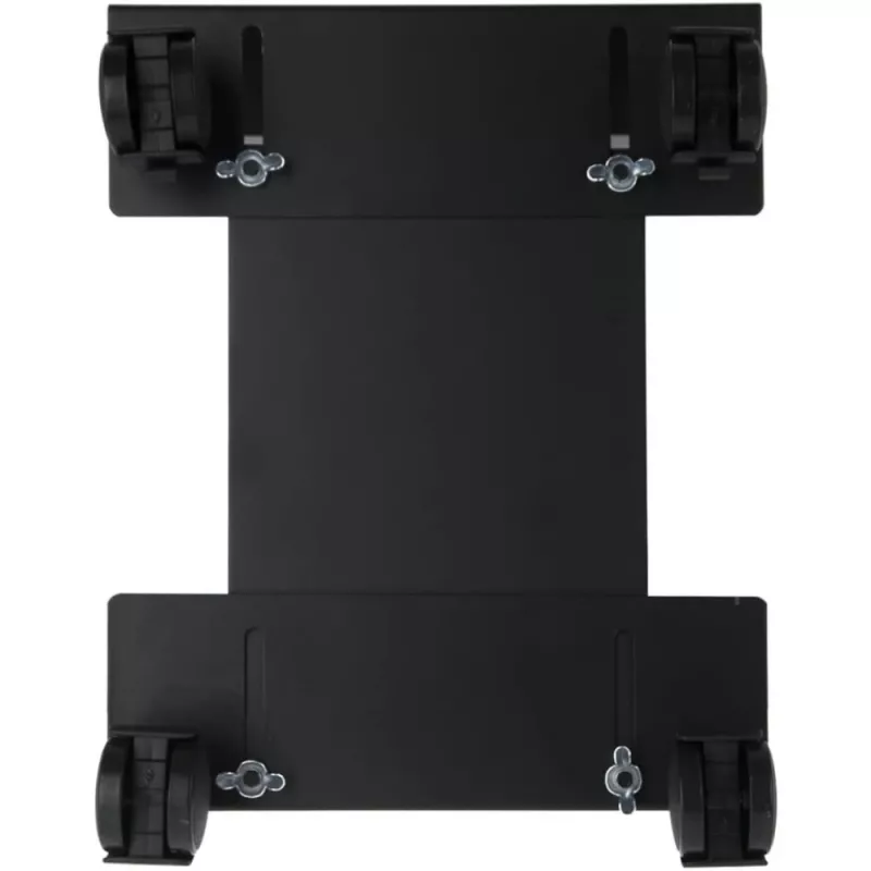 Techly ICA-CS 34 supporto per CPU/PC con ruote, regolabile, in metallo, nero