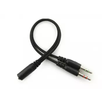 Sandberg MiniJack Headset Saver, con filo, chiamate/musica, 20 - 20000 Hz, 71 g, headset, nero