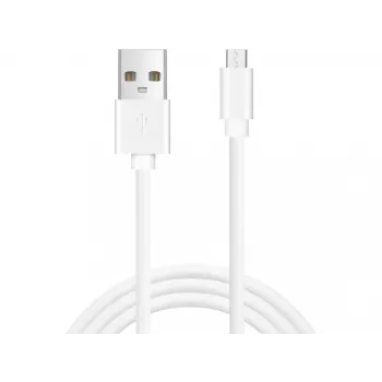 Sandberg MicroUSB Sync/Charge 1m SAVER, 1 m, Micro-USB A, USB A, bianco