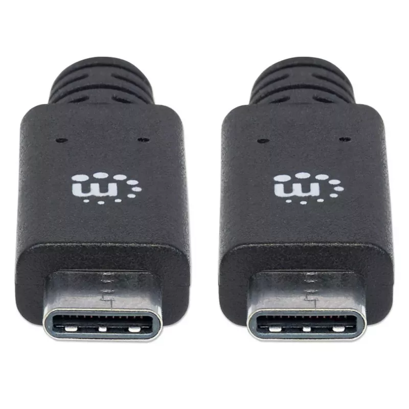 Cavo USB-C Manhattan USB31C5C1M 1 m connettore maschio su connettore maschio nero