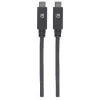 Cavo USB-C Manhattan USB31C5C1M 1 m connettore maschio su connettore maschio nero