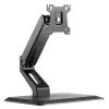 Techly ICA-LCD 35TS supporto da scrivania per monitor touchscreen, 17-32 pollici, fino a 10 kg, VESA 75x75/100x100, molla a gas, nero
