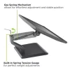 Techly ICA-LCD 35TS supporto da scrivania per monitor touchscreen, 17-32 pollici, fino a 10 kg, VESA 75x75/100x100, molla a gas, nero