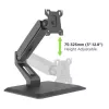 Techly ICA-LCD 35TS supporto da scrivania per monitor touchscreen, 17-32 pollici, fino a 10 kg, VESA 75x75/100x100, molla a gas, nero