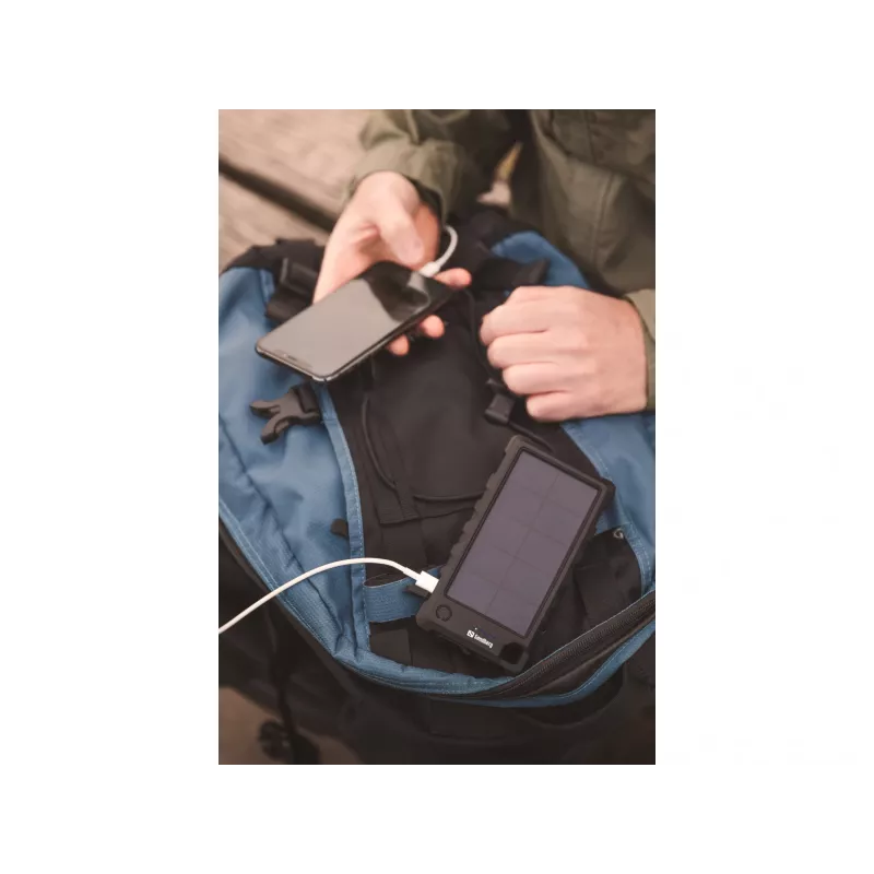 Sandberg Outdoor Solar Powerbank 10000, 10000 mAh, nero