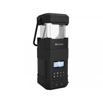 Sandberg Survivor Lantern All-in1 10000, lanterna da campeggio a batteria, nero, IPX5, LED, USB C, batteria