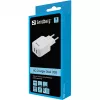 Sandberg Caricabatterie AC Dual USB 2.4+1A EU, uso interno, AC, USB, 5 V, nero, bianco