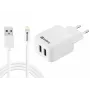 Sandberg Caricabatterie AC EU Lightning 2.4A, uso interno, AC, 5 V, bianco