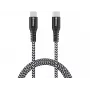 Sandberg Cavo USB-C Survivor 1M 100W, 1 m, USB C, USB C, USB 2.0, nero, grigio