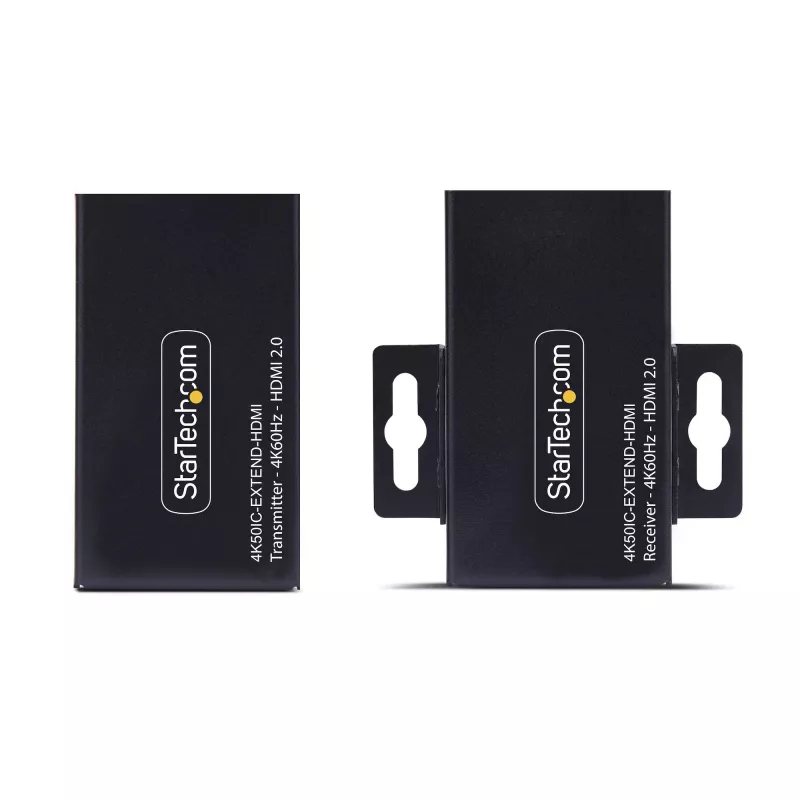StarTech.com Extender HDMI su CAT5e/CAT6, 4K 60Hz, fino a 200ft (60m), kit trasmettitore e ricevitore, Power over Cavo, formato compatto