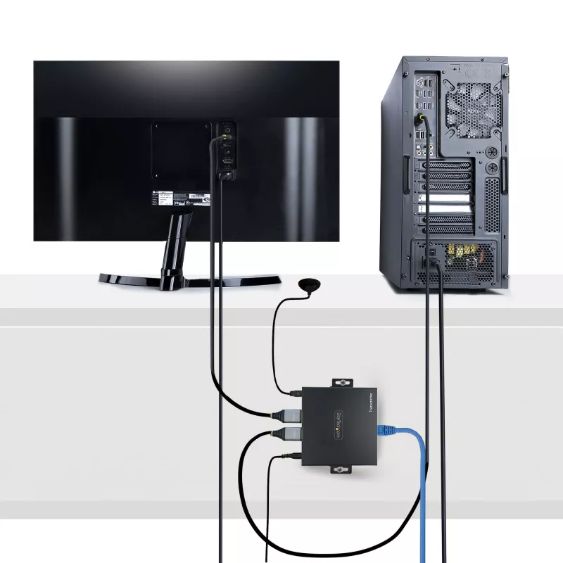 StarTech.com 4K70IC-EXTEND-HDMI Extender AV trasmettitore e ricevitore AV nero
