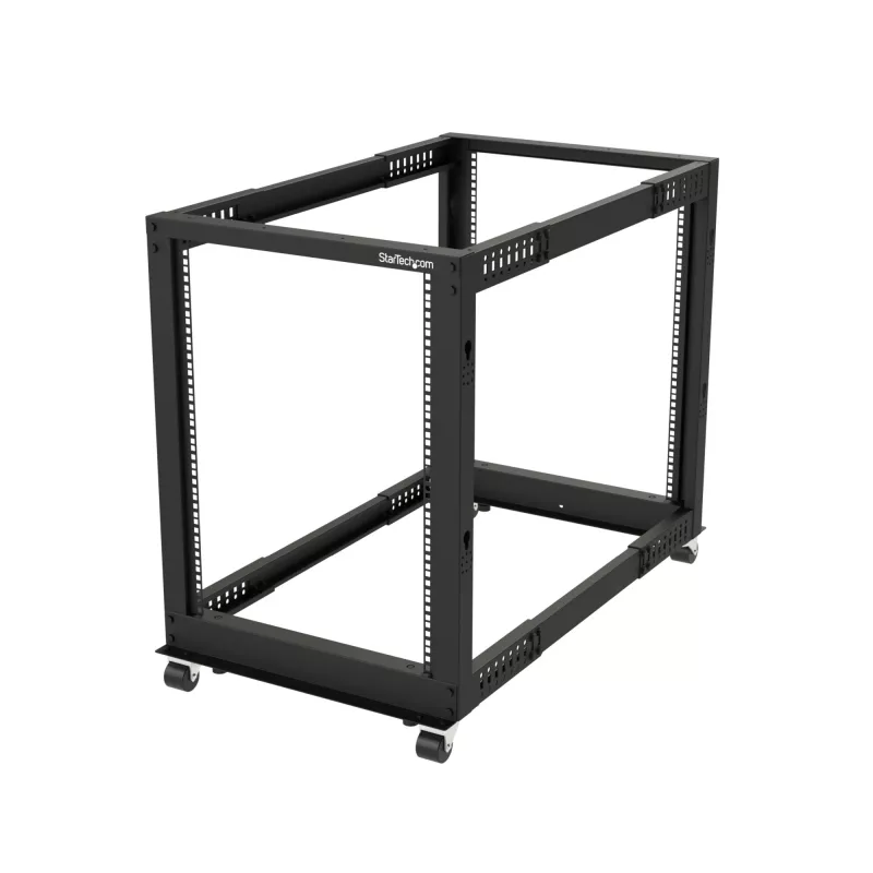 StarTech.com Rack server open-frame mobile a 4 montanti 15U, rack di rete a quattro montanti 19