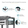 StarTech.com Rack server open-frame mobile a 4 montanti 18U, rack di rete a quattro montanti 19