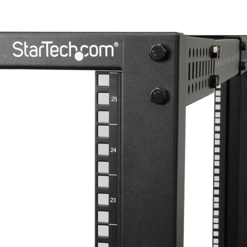 StarTech.com Rack server open-frame mobile a 4 montanti 25U, rack di rete a quattro montanti 19