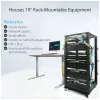 StarTech.com Rack server open-frame mobile a 4 montanti 25U, rack di rete a quattro montanti 19