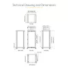 StarTech.com Rack server open-frame mobile a 4 montanti 25U, rack di rete a quattro montanti 19