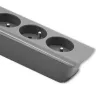 Prolunga di alimentazione Qoltec 50275 1.8m 5 prese AC uso interno grigio