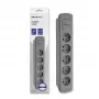Prolunga di alimentazione Qoltec 50275 1.8m 5 prese AC uso interno grigio