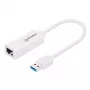 Manhattan Adattatore di rete USB-A Gigabit, bianco, rete 10/100/1000 Mbit/s, USB 3.0, Ethernet, RJ45, garanzia tre anni, corrisponde a USB31000SW.