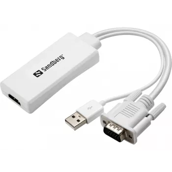 Convertitore Sandberg VGA+Audio a HDMI