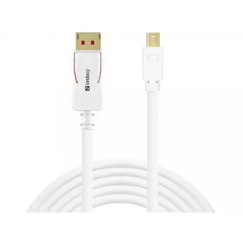 Sandberg DP-MiniDP 1.4 8K60Hz 2m, 2 m, DisplayPort, Mini DisplayPort, connettore maschio, connettore maschio, 7680 x 4320 pixel