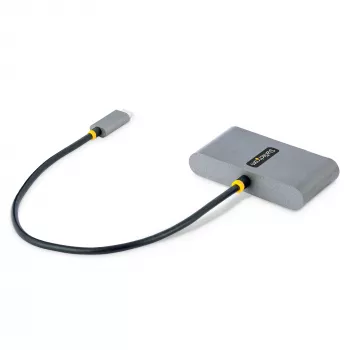 StarTech.com hub USB-C a 4 porte con Power Delivery Pass-Through 100W – 2x USB-A + 2x USB-C – USB 3.0 5Gbps – cavo lungo 1ft (30cm) – hub USB Type-C a USB-A/C portatile