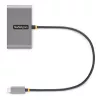 StarTech.com hub USB-C a 4 porte con Power Delivery Pass-Through 100W – 2x USB-A + 2x USB-C – USB 3.0 5Gbps – cavo lungo 1ft (30cm) – hub USB Type-C a USB-A/C portatile