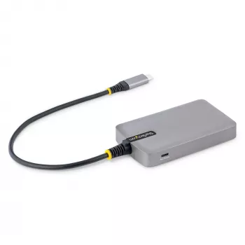 StarTech.com hub USB-C a 4 porte - 5Gbit/s - alimentato dal bus - hub USB-C a 4x USB-A con ingresso di alimentazione ausiliario opzionale - hub USB portatile per desktop/laptop - cavo 30 cm - hub di espansione USB
