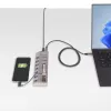 StarTech.com hub USB-C a 7 porte autoalimentato con interruttori on/off individuali, hub di espansione USB 3.0 5Gbps con alimentatore, hub USB-C a USB-A per desktop/laptop, hub USB Type-C con BC 1.2