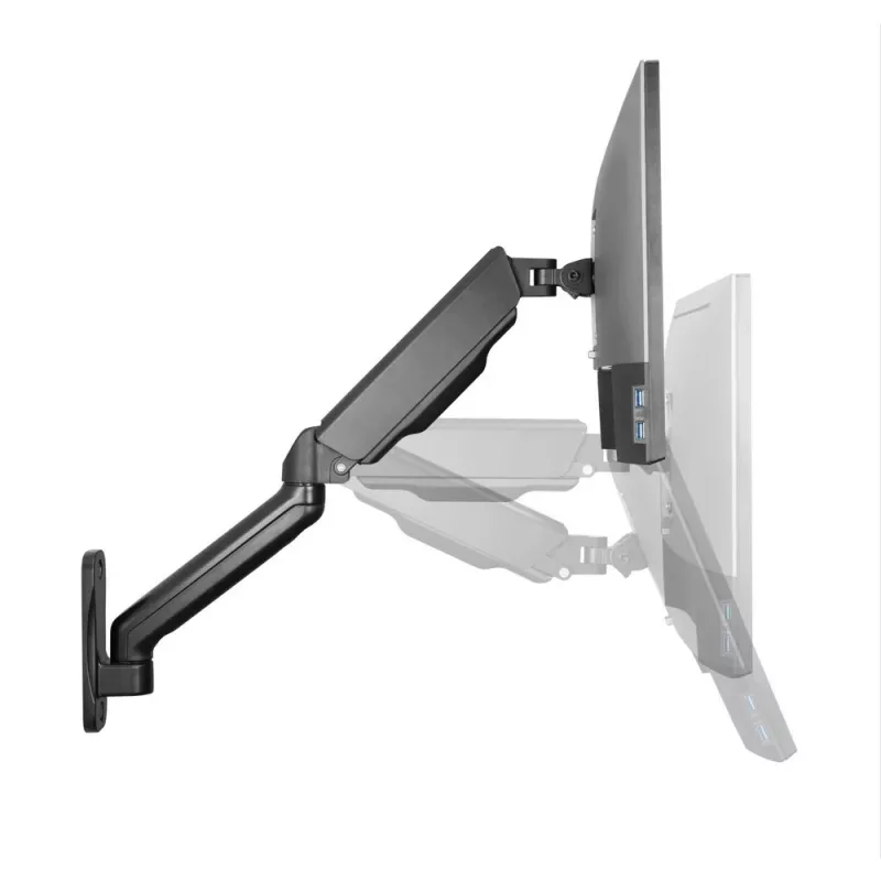 Techly ICA-LCD G112E supporto da parete girevole con molla a gas, per 1 display da 17-32 pollici (43-81,3 cm), 9 kg