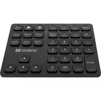 Tastierino numerico Sandberg Wireless Numeric Keypad Pro a membrana 36 tasti
