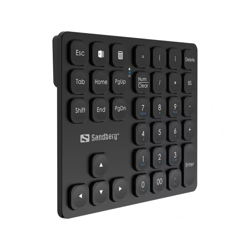 Tastierino numerico Sandberg Wireless Numeric Keypad Pro a membrana 36 tasti