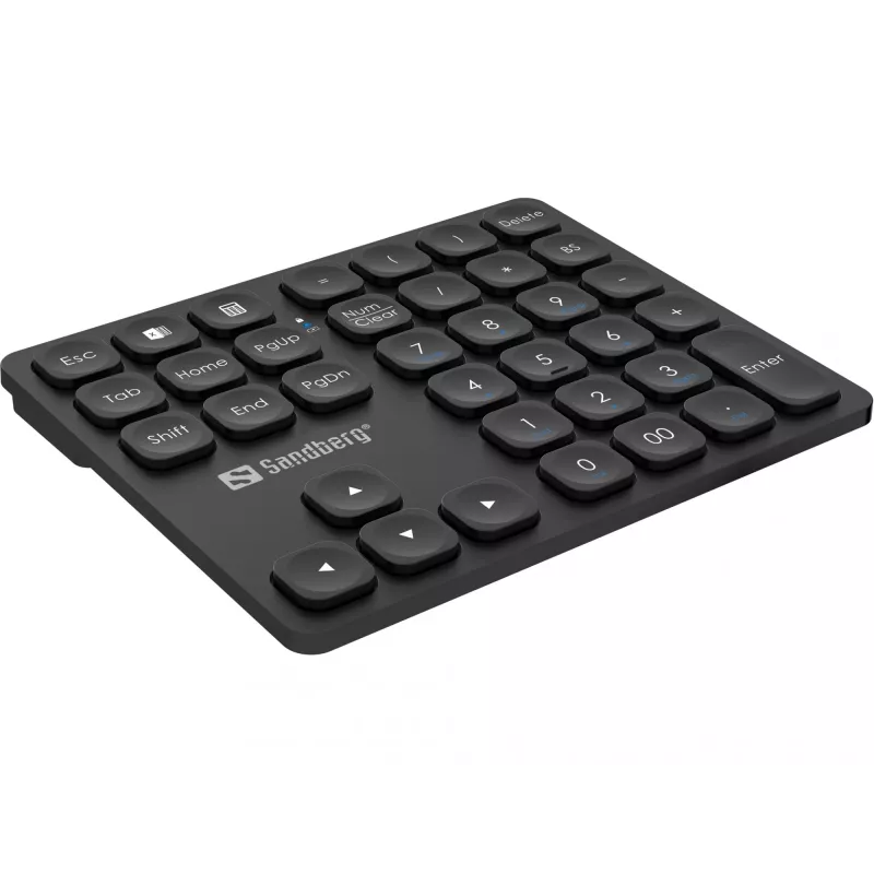 Tastierino numerico Sandberg Wireless Numeric Keypad Pro a membrana 36 tasti