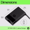 HP USB-C 65W Alimentatore per laptop, Laptop, Interno, 90 V, 47 - 63 Hz, 65 W, 5 - 20 V