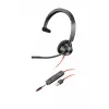 HP Poly Poly Blackwire 3315 USB-A Cuffie, Con filo, 20 - 20000 Hz, Ufficio/Call center, 102 g, Cuffie, Nero, Rosso