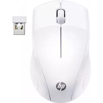 HP Mouse wireless 220 (bianco neve), Ottico, RF Wireless, Bianco