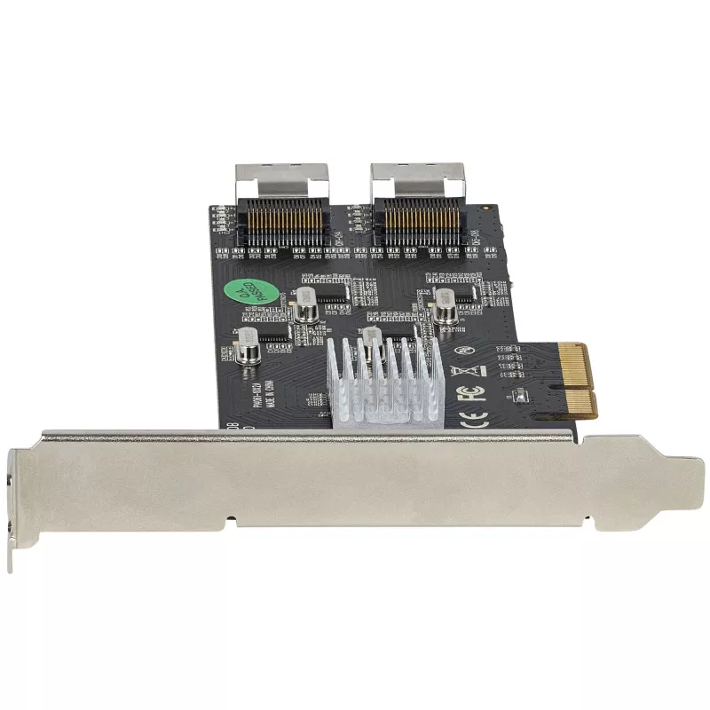 StarTech.com Scheda SATA PCIe a 8 porte – Scheda di espansione PCI Express 6 Gbit/s SATA con 4 controller host – Scheda controller SATA PCIe – PCI-e x4 Gen 2 su SATA III – SATA HDD/SSD