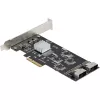 StarTech.com Scheda SATA PCIe a 8 porte – Scheda di espansione PCI Express 6 Gbit/s SATA con 4 controller host – Scheda controller SATA PCIe – PCI-e x4 Gen 2 su SATA III – SATA HDD/SSD