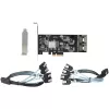 StarTech.com Scheda SATA PCIe a 8 porte – Scheda di espansione PCI Express 6 Gbit/s SATA con 4 controller host – Scheda controller SATA PCIe – PCI-e x4 Gen 2 su SATA III – SATA HDD/SSD