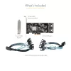 StarTech.com Scheda SATA PCIe a 8 porte – Scheda di espansione PCI Express 6 Gbit/s SATA con 4 controller host – Scheda controller SATA PCIe – PCI-e x4 Gen 2 su SATA III – SATA HDD/SSD