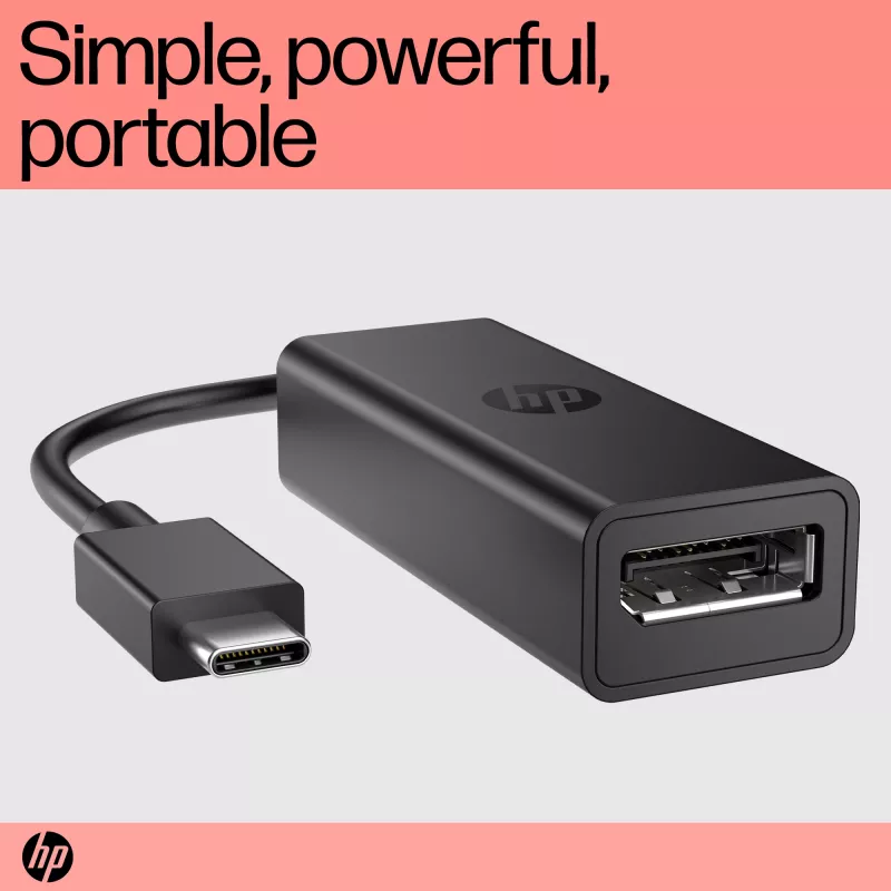 HP 8Y8Y1AA adattatore da USB-C a DisplayPort G2, 8K (7680 x 4320), nero