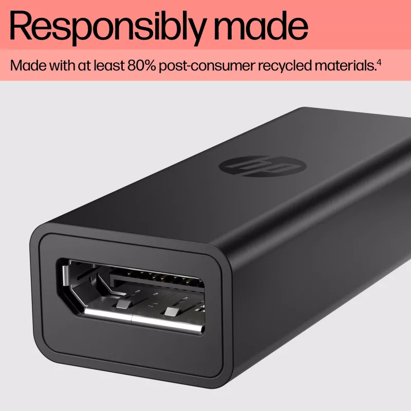 HP 8Y8Y1AA adattatore da USB-C a DisplayPort G2, 8K (7680 x 4320), nero