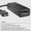 HP 8Y8Y1AA adattatore da USB-C a DisplayPort G2, 8K (7680 x 4320), nero