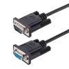 StarTech.com cavo seriale null modem RS232 da 3m, cavo seriale crossover con schermatura Al-Mylar, cavo seriale porta COM DB9 femmina a maschio, compatibile con dispositivi DTE, nero, F/M