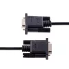 StarTech.com cavo seriale null modem RS232 da 3m, cavo seriale crossover con schermatura Al-Mylar, cavo seriale porta COM DB9 femmina a maschio, compatibile con dispositivi DTE, nero, F/M
