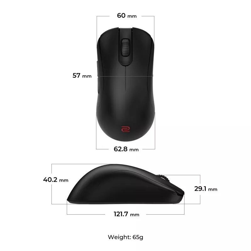 ZOWIE ZA13-DW mouse gaming per destrimani RF Wireless 3200 DPI